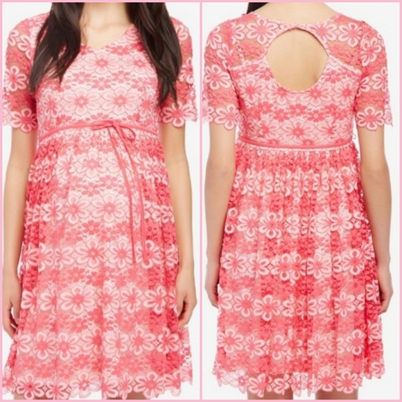 Motherhood Maternity Floral Lace Dress - Picture 5 of 6